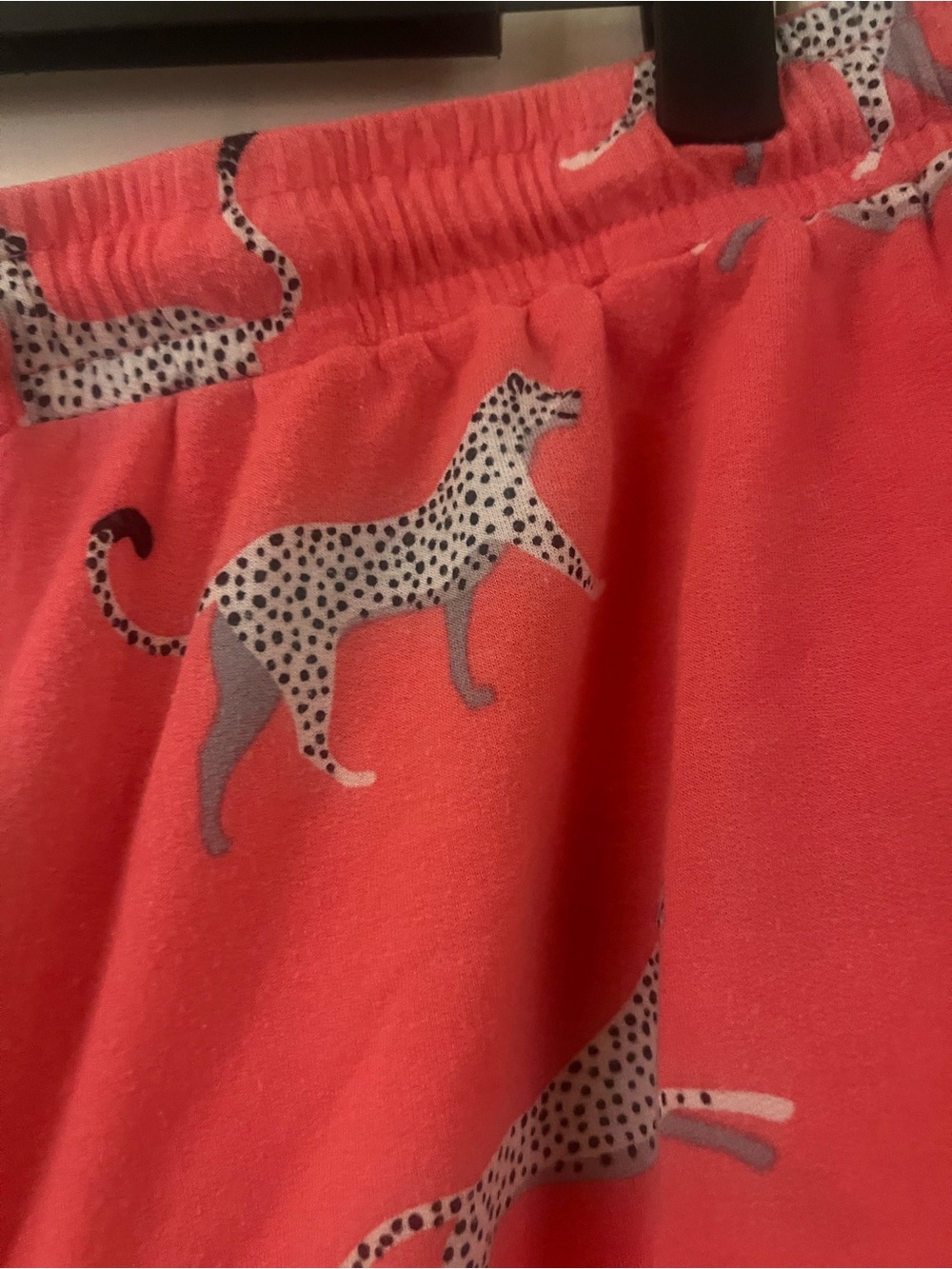 PJ salvage Women's Coral Cheetah-Print Sleep Set - Top & Shorts XL - Picture 5 of 5